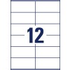 Vysekávací výkres samostatného listu A4, Článek: L7875-20, Silně přilnavé papírové etikety, Formát: 105 x 48 mm, 12 etiket/list?