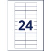 Výkres výseku jednotlivého listu A4, položka: POL20MA66-10DR, jmenovky, formát: 68 x 22 mm.